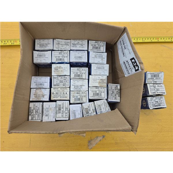 Lot of new in box screws, nuts of various sizes