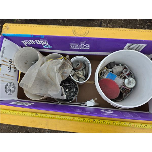 Lot of nails, bolts and nuts