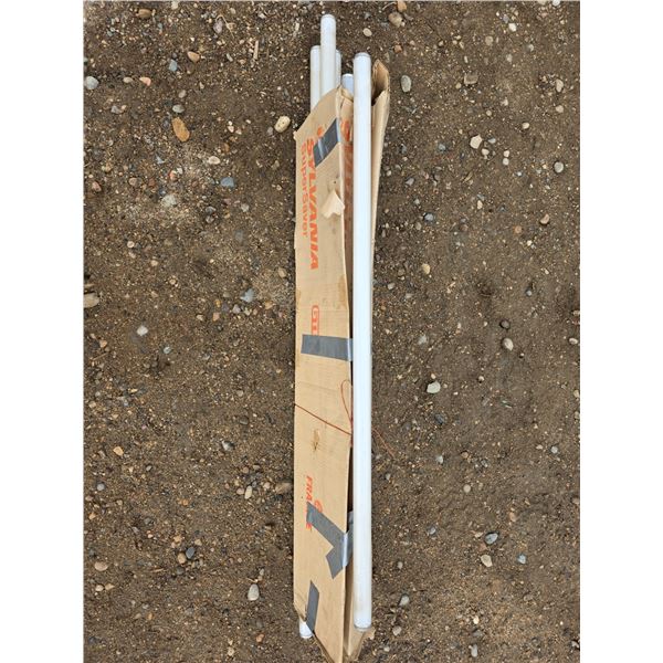 Lot of florescent light bulbs