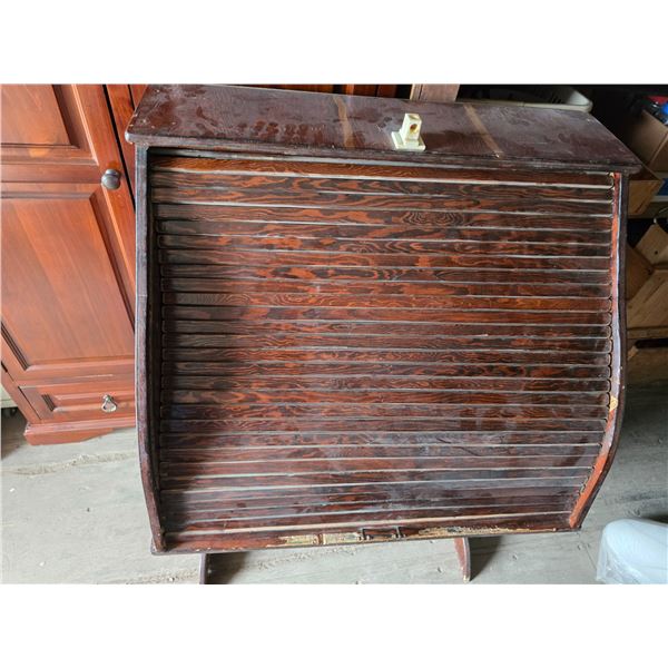 Antique roll desk- 36" by 22" by 50"H