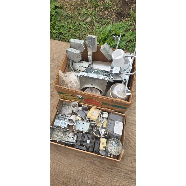 Electrical Boxes & Light set of 2