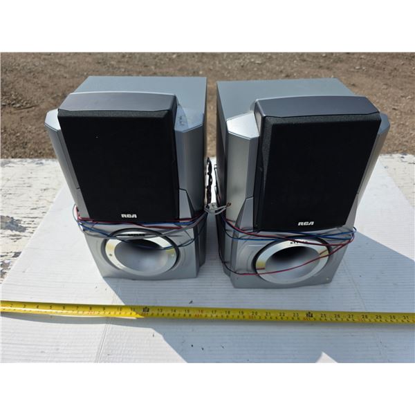 2 rca speakers- untested