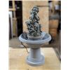 Image 1 : Plastic Plug in Water Fountain w/ Child Statue (not Tested)