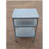 Image 1 : Rolling Tin Metal Shop Cart (Ok condition) 32"x20"x15"