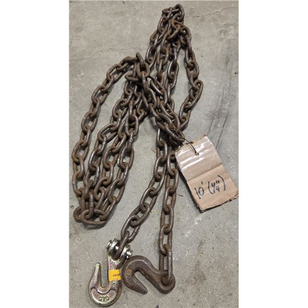 10' chain with hooks (1/4")