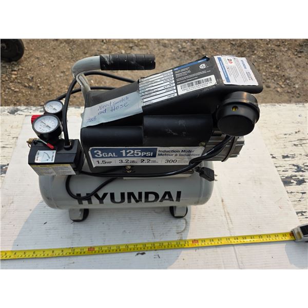 Air compressor- 125PSI- needs switch and hose