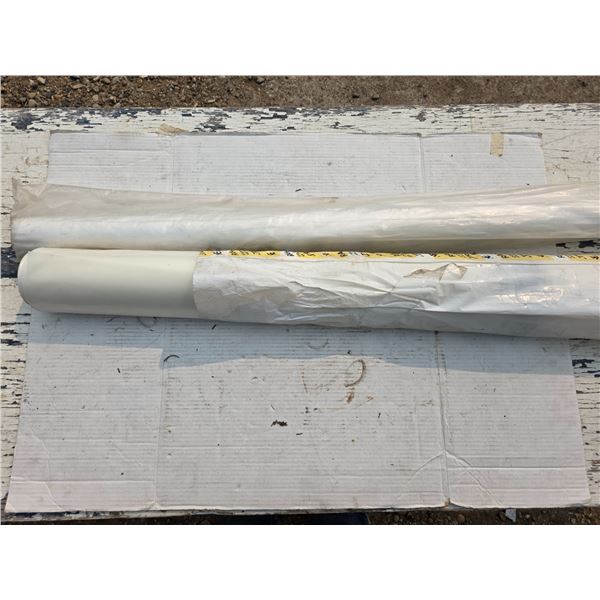 2 rolls of vapor barrier plastic