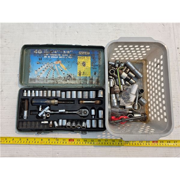 Socket set and spare sockets