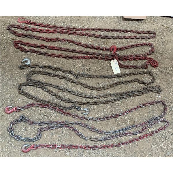 Three ?” Chain. One 25’. Two 20’