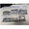 Six Bags of Galvanized/Beige Sheet Metal Siding Screws 1”-2”