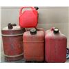 Four Gas Cans