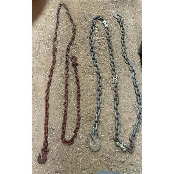15’ x ½” Chain. 13’ x 3/8” Chain