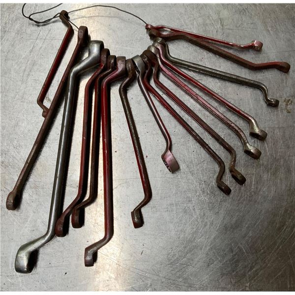 Box End Wrenches. 3/8”-5/8” Snap On, Gray etc.