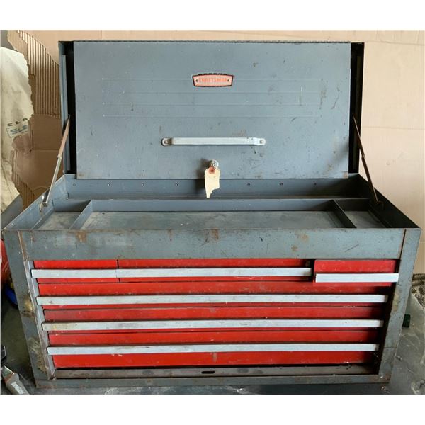 CraftsMan Tool Box. Snap Ring Pliers, Chisels, Punches, Pliers