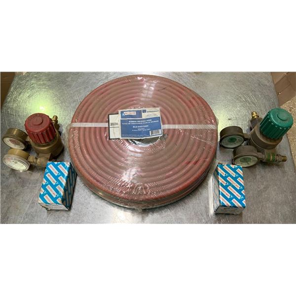 New Liquid Air Regulators, Hose, Safety Valves