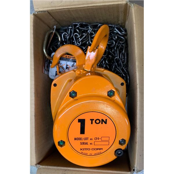 New 1 Ton Chain Hoist.