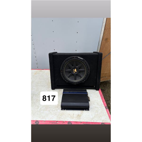 12” Kicker sub w/ Alpine Amp