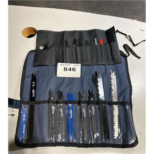 Assorted sawsall and jigsaw blades