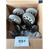 Image 1 : Box of casters. Big ones are 5”