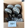 Image 2 : Box of casters. Big ones are 5”