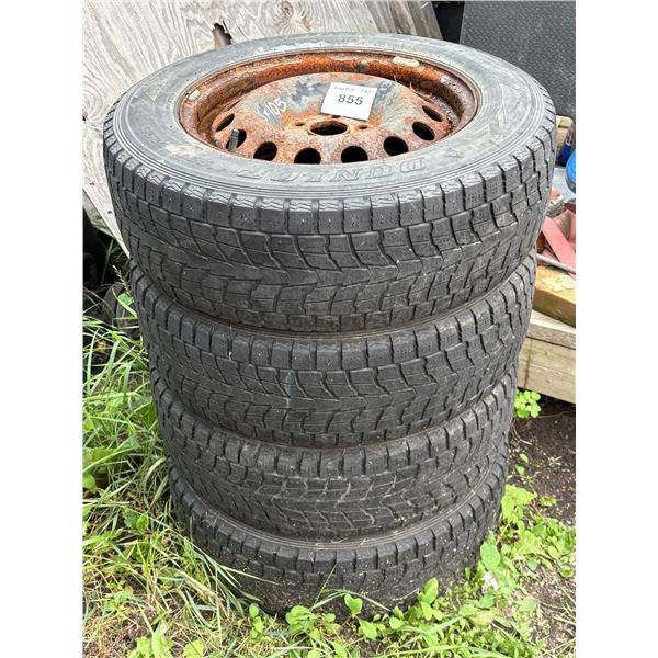 4 rims w/tires from 2016 Chev Trax. 5x105 bolt pattern 205/70R16