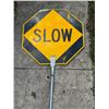 Image 3 : Stop/Slow sign w/handle