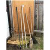 Image 1 : Lot of rakes and handles