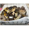 Image 1 : Large crate of 30 foot straps. Both D rings and flat hooks.