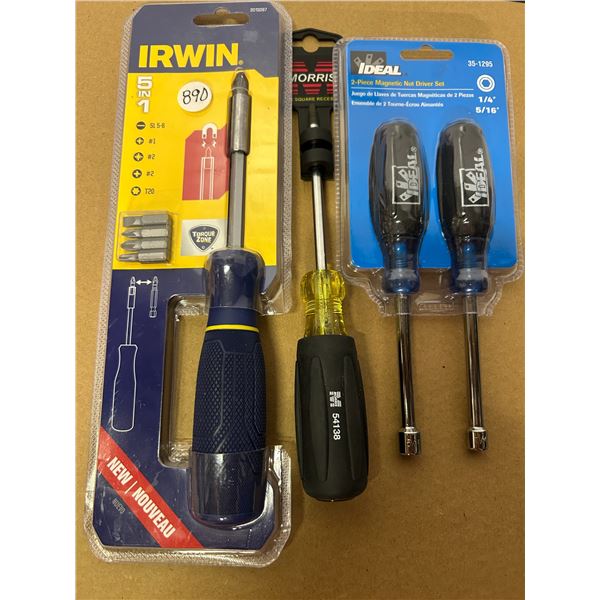 Screwdriver / Nut Driver Combo - New