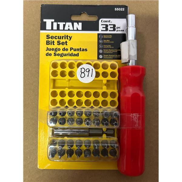 Screwdriver Bit Set & Handle Combo - New