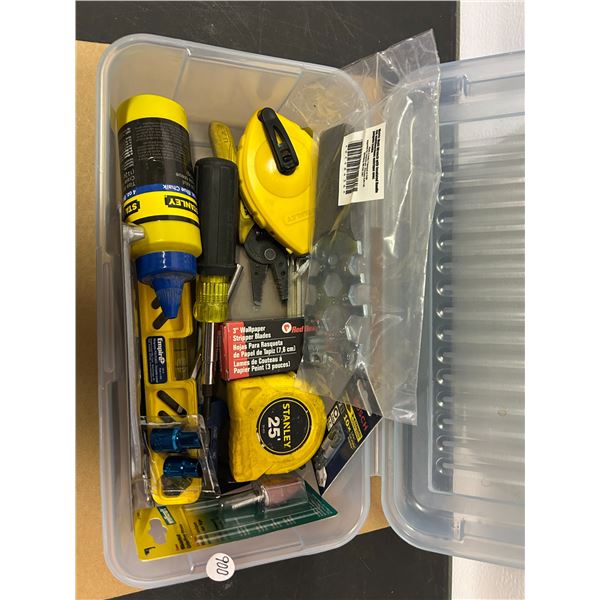 Storage Bin w/ Various Tools