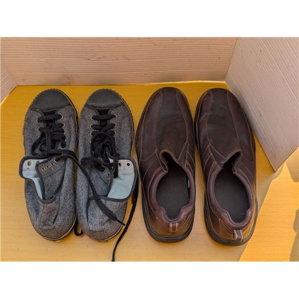 Size 13 Leather Shoes + XL Sneakers Good COND