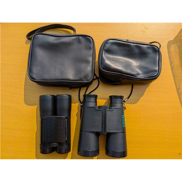 2 Pairs of Binoculars in Bags