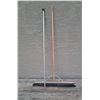 Floor squeegee and broom