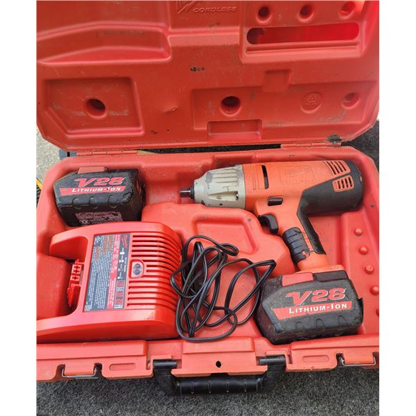 Milwaukee Charger, batteries and Case , worth it for the good charger, impact for parts