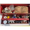Image 2 : Coleman powermate and red tool box with contents