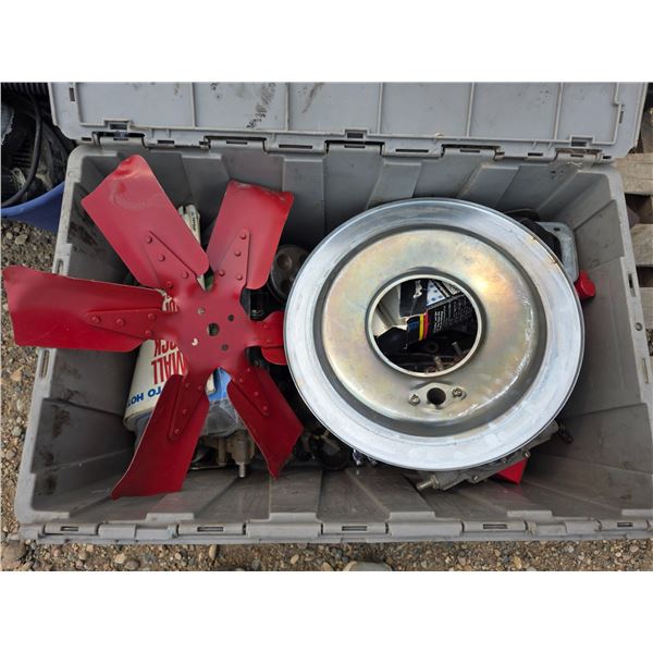 Lot of 1968 dodge parts- fans, gaskets, carburetors