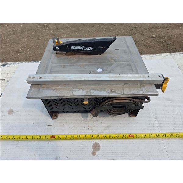 Small Mastercraft table saw