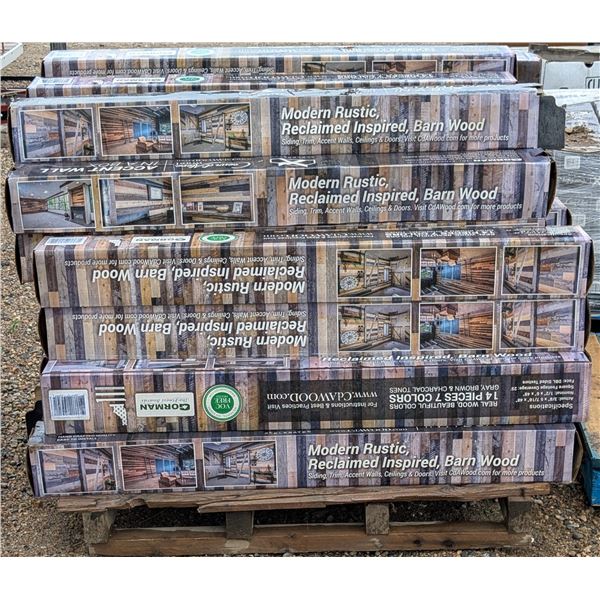 40 Boxes of Accent Wall in A Box 14 Pieces A: 3/8"x5 7/16"x 48" and N: 1/2" x 6" x 48"