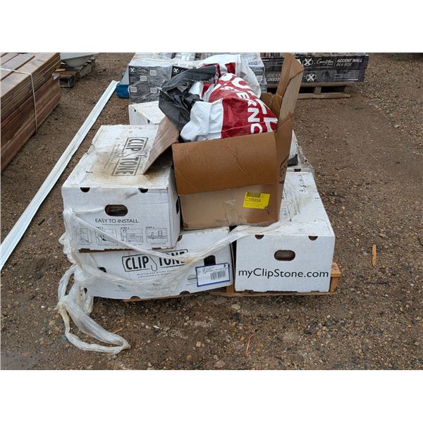 Pallet of CLIP STONE (Stone Flats, and Etc.)