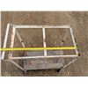 Image 4 : Shop Tray Cart/ Wood Planks and Foldable Basket Rolling cart