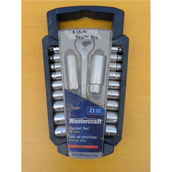 MasterCraft Socket3/8" Drive 21 Pieces