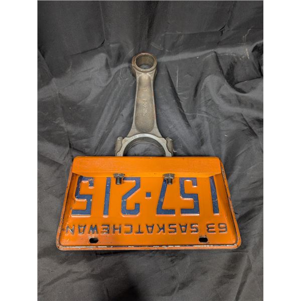 Vintage 1963 Sask Plate Wall Dust Pan Design 157-215