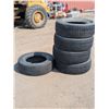 Image 1 : (4) Summit 121/1180 Load Range E LT265/70R17 Tires (Bald Spots on them) Plus (1) Michelin Tire