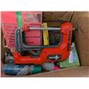 Image 4 : Box of Misc. Hardware and tools and etc.