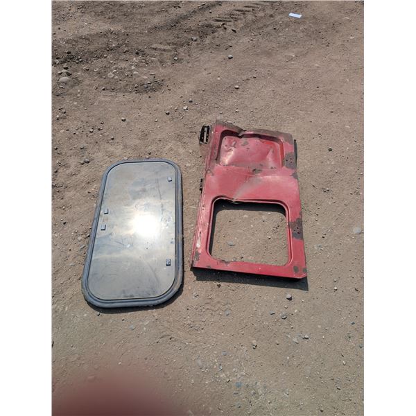 Vintage Door And Window For Vehicles (40"x21" Door) and (18"x36" Window)