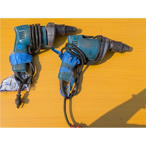 Makita Speed Drill (1) Works (1) Not tested but Cord Damaged (Use for Parts)