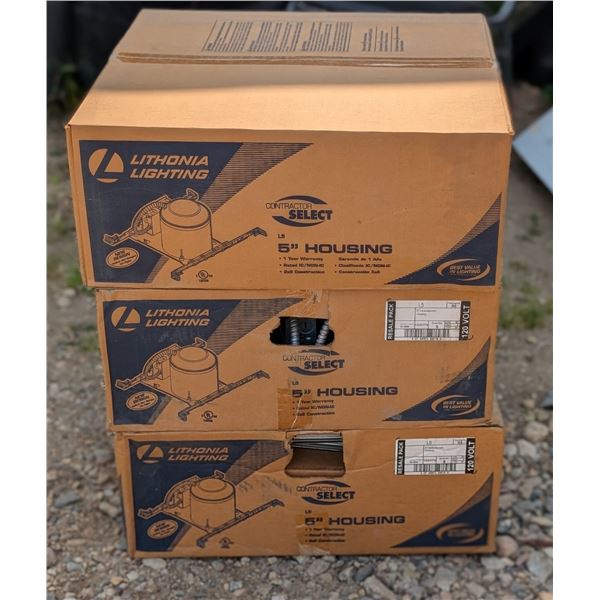 (3) Boxes of Unopened 5" Incandescent Housing
