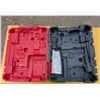 Image 3 : Milwaukee Tool Case for a Power Tool, Multiple Milwaukee tool Chargers, and Tubber ware Bin for Stor