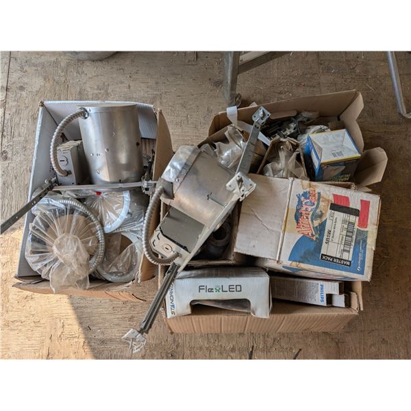 Lot of Misc. Electrical Items (Bulbs, fixtures, and etc.)